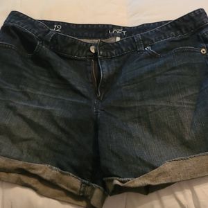 Loft jean shorts